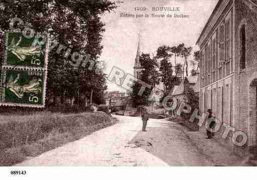 Ville de ROUVILLE, carte postale ancienne