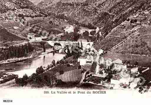 Ville de ROZIER(LE), carte postale ancienne