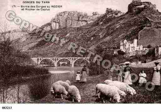 Ville de ROZIER(LE), carte postale ancienne