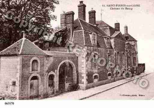 Ville de SAINTFIRMINSURLOIRE, carte postale ancienne