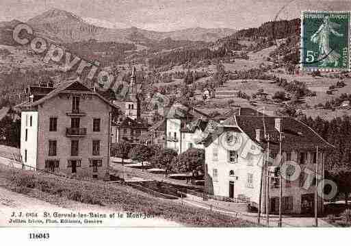 Ville de SAINTGERVAISLESBAINS, carte postale ancienne