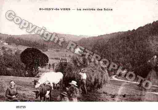 Ville de SAINTIGNYDEVERS, carte postale ancienne