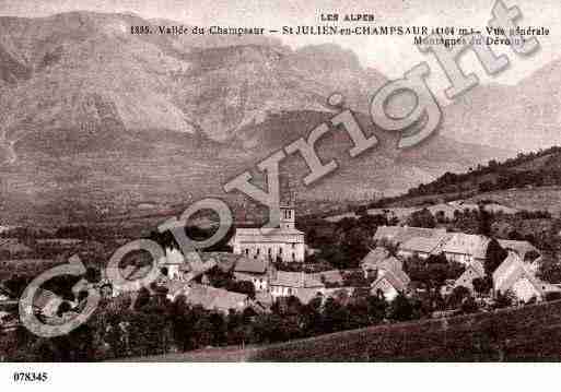 Ville de SAINTJULIENENCHAMPSAUR, carte postale ancienne