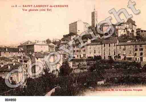 Ville de SAINTLAURENTDECERDANS, carte postale ancienne