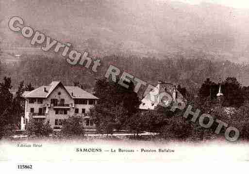 Ville de SAMOENS, carte postale ancienne