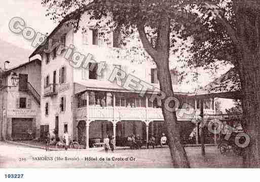 Ville de SAMOENS, carte postale ancienne