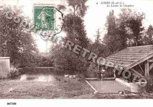 Ville de SOURS, carte postale ancienne