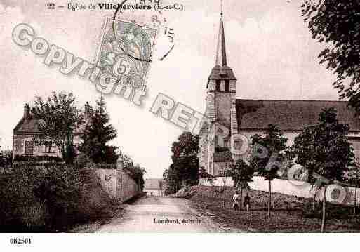 Ville de VILLEHERVIERS, carte postale ancienne