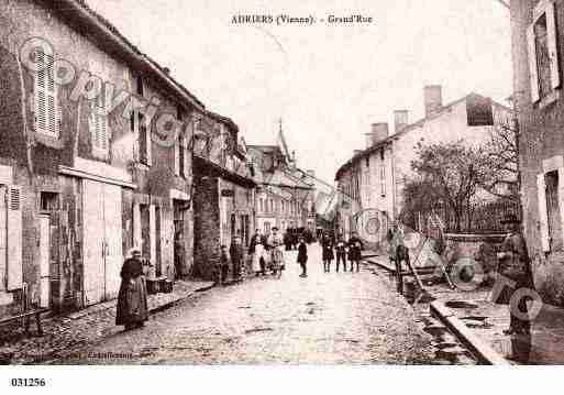 Ville de ADRIERS, carte postale ancienne