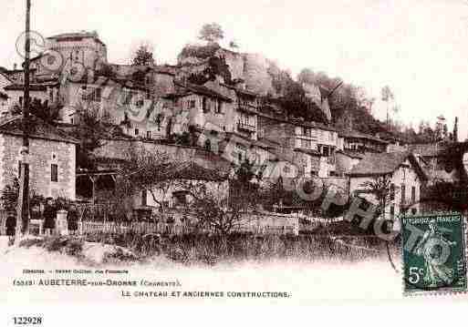 Ville de AUBETERRESURDRONNE, carte postale ancienne