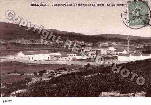 Ville de BELLIGNAT, carte postale ancienne