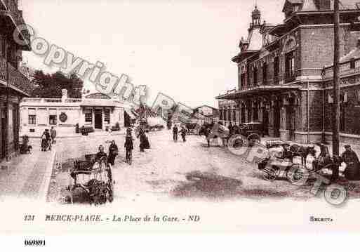 Ville de BERCK, carte postale ancienne