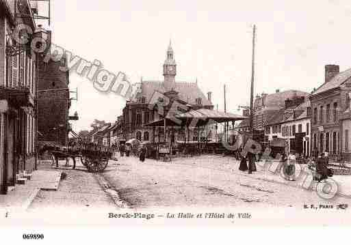 Ville de BERCK, carte postale ancienne