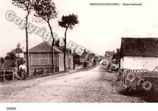 Ville de BERNAYENPONTHIEU, carte postale ancienne