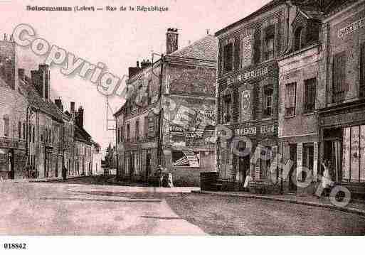 Ville de BOISCOMMUN, carte postale ancienne