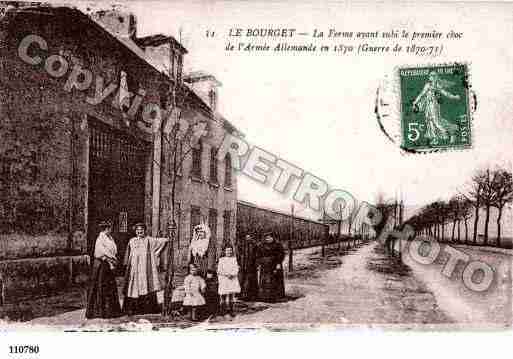 Ville de BOURGET(LE), carte postale ancienne