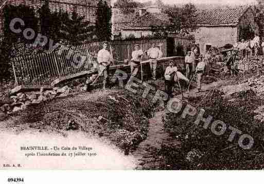 Ville de BRAINVILLESURMEUSE, carte postale ancienne