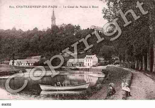 Ville de CHATEAUNEUFDUFAOU, carte postale ancienne