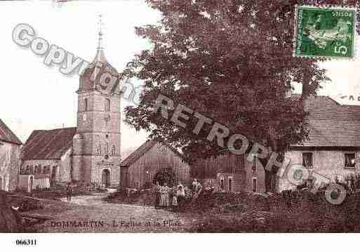 Ville de DOMMARTIN, carte postale ancienne