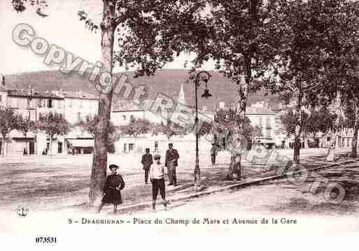 Ville de DRAGUIGNAN, carte postale ancienne