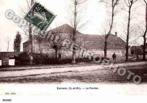 Ville de ESMANS, carte postale ancienne