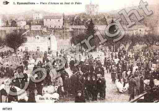 Ville de EYMOUTIERS, carte postale ancienne