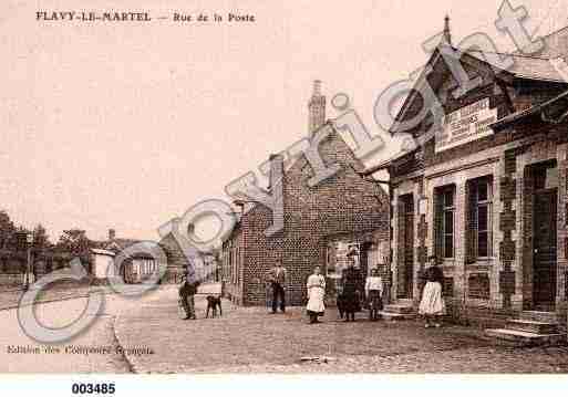 Ville de FLAVYLEMARTEL, carte postale ancienne