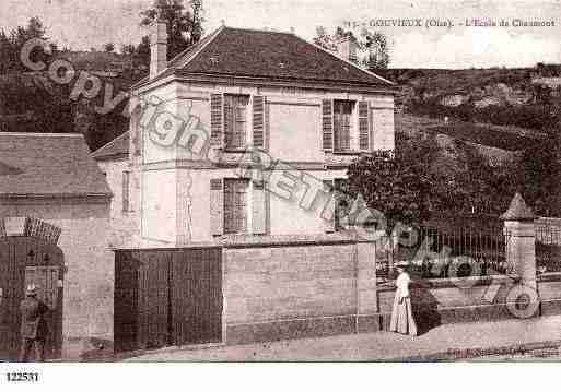 Ville de GOUVIEUX, carte postale ancienne