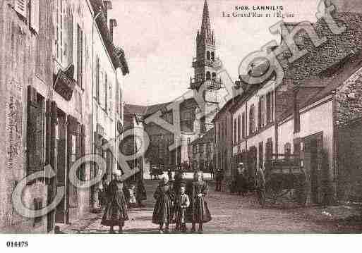 Ville de LANNILIS, carte postale ancienne