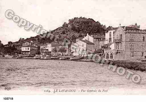 Ville de LAVANDOU(LE), carte postale ancienne