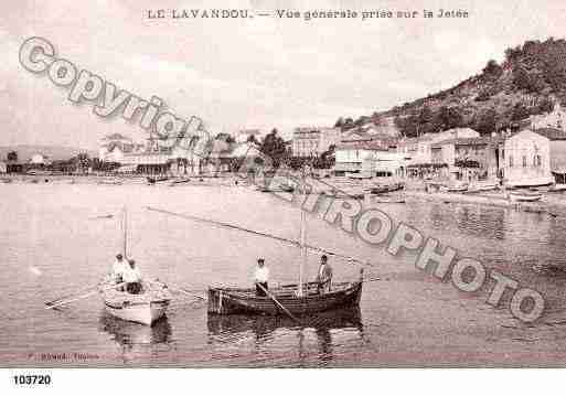 Ville de LAVANDOU(LE), carte postale ancienne