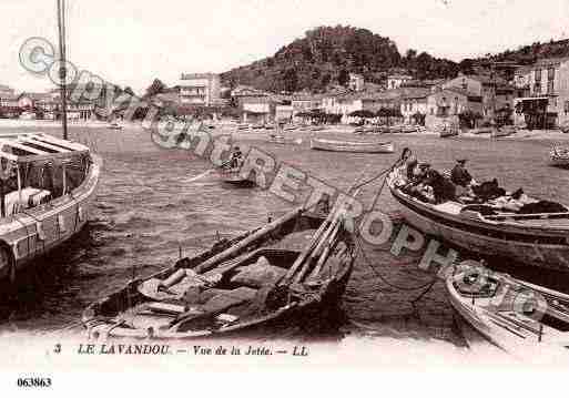 Ville de LAVANDOU(LE), carte postale ancienne