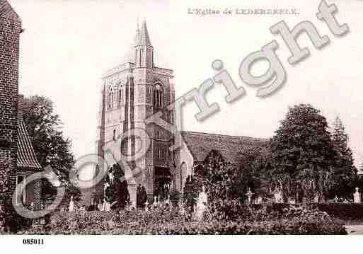 Ville de LEDERZEELE, carte postale ancienne