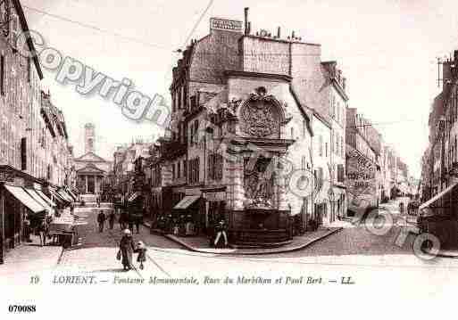 Ville de LORIENT, carte postale ancienne