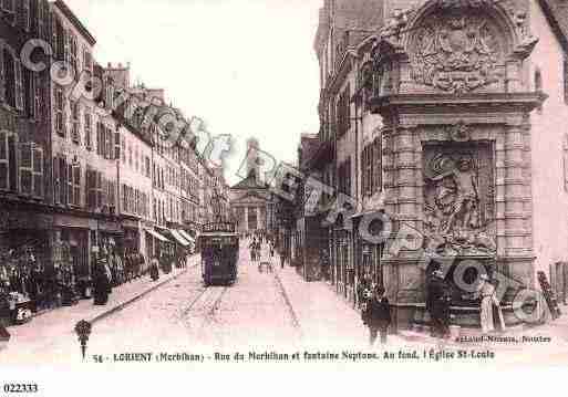 Ville de LORIENT, carte postale ancienne