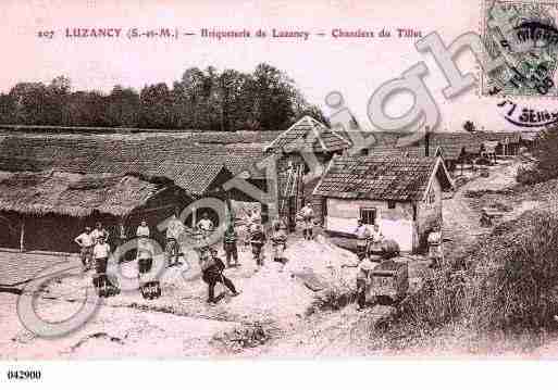 Ville de LUZANCY, carte postale ancienne