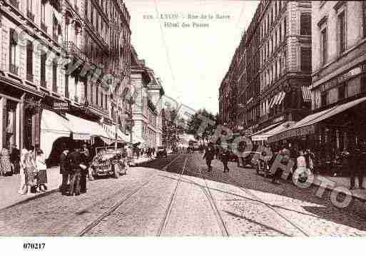 Ville de LYON, carte postale ancienne