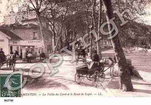 Ville de MENTON, carte postale ancienne