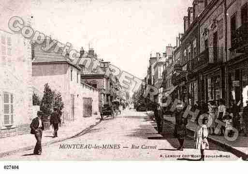 Ville de MONTCEAULESMINES, carte postale ancienne