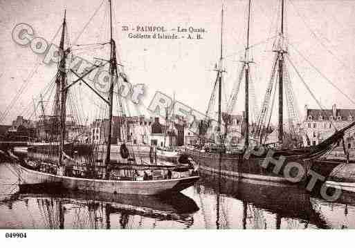 Ville de PAIMPOL, carte postale ancienne