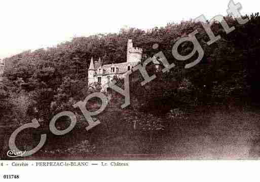 Ville de PERPEZACLEBLANC, carte postale ancienne