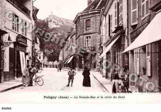 Ville de POLIGNY, carte postale ancienne