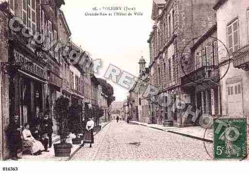 Ville de POLIGNY, carte postale ancienne