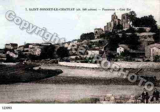 Ville de SAINTBONNETLECHATEAU, carte postale ancienne