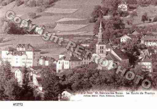 Ville de SAINTGERVAISLESBAINS, carte postale ancienne