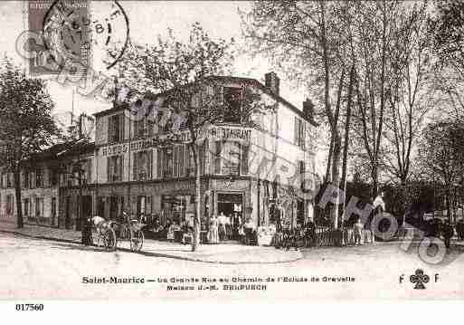 Ville de SAINTMAURICE, carte postale ancienne