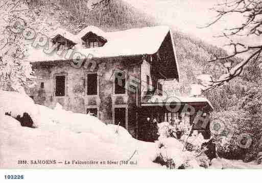 Ville de SAMOENS, carte postale ancienne