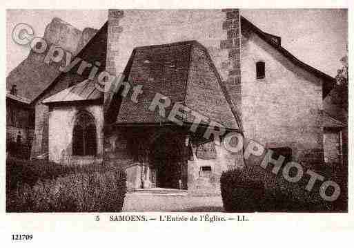 Ville de SAMOENS, carte postale ancienne