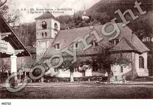 Ville de SAMOENS, carte postale ancienne