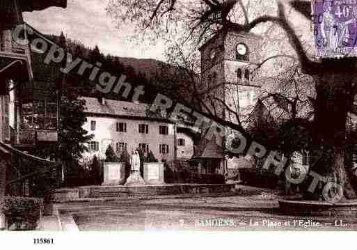 Ville de SAMOENS, carte postale ancienne